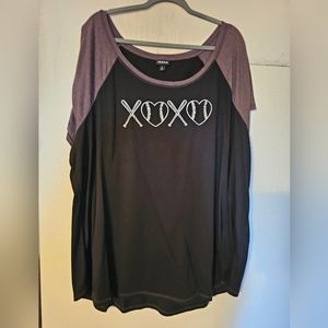 Torrid xoxo baseball tshirt